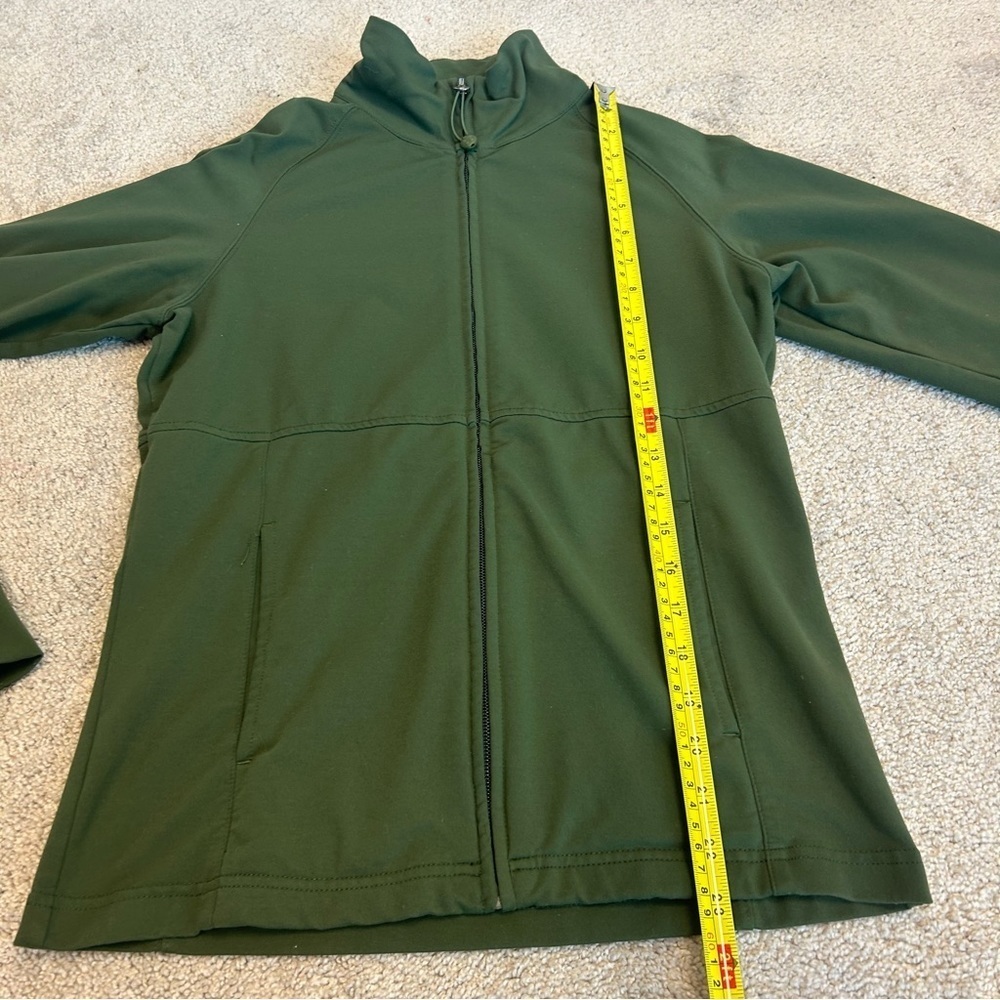 Tuff Athletics forest green zip up jacket Sz M - Picture 8 of 9